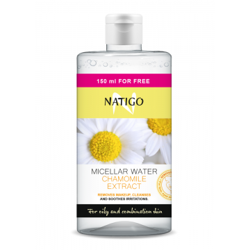 Apa micelara cu extract de musetel, 650ml, Natigo