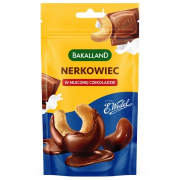 Bakalland Cashew în ciocolată cu lapte, 75 g