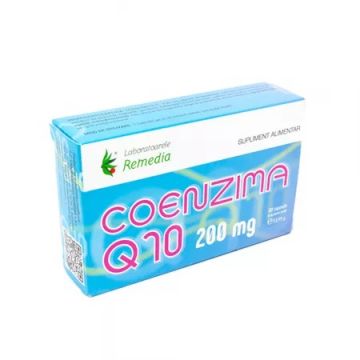 Coenzima Q10 200mg, 30 capsule, Laboratoarele Remedia