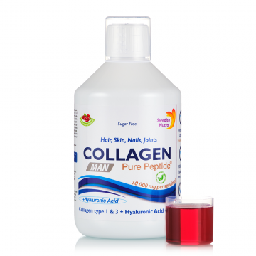 Colagen lichid hidrolizat Man 10000mg, 500ml, Swedish Nutra