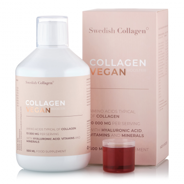 Colagen lichid vegan cu acid hialuronic + vitamine + minerale 10.000mg, 500ml, Swedish Collagen
