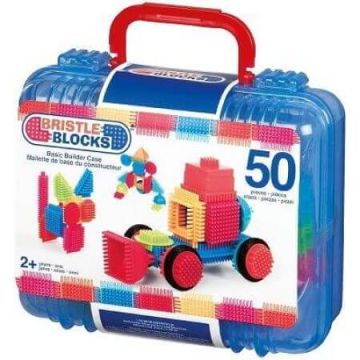 Cutie cuburi de construit, +24 luni, 50 piese, Bristle Blocks