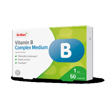 Dr. Max Vitamin B Complex Medium, 30 comprimate
