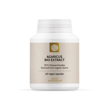 Extract de ciuperci Agaricus Bio, 60 capsule, Novo Biomedics