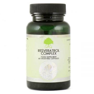 G&G, Resveratrol Complex, năsturel japonez și ceai verde, 60 capsule