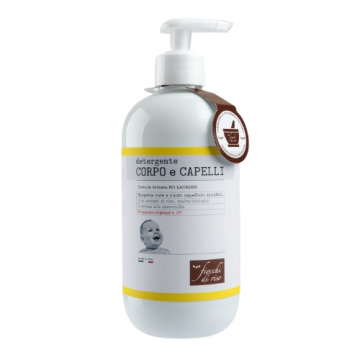 Gel de curatare pentru corp si par cu extract de musetel 0 luni+, 400ml, Fiocchi di Riso