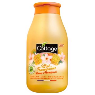 Gel de dus Miere si Frangipani, 250ml, Cottage