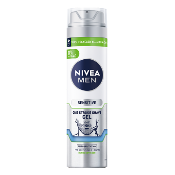 Gel de ras Men Sensitive One Stroke, 200ml, Nivea