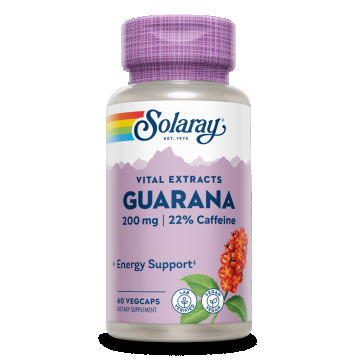 Guarana Solaray, 60 capsule vegetale, Secom