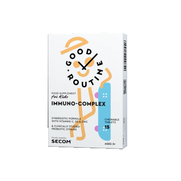 Immuni-Complex Kids Good Routine, 15 tablete masticabile, Secom