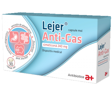 Lejer Anti-Gas, 30 capsule moi, Antibiotice