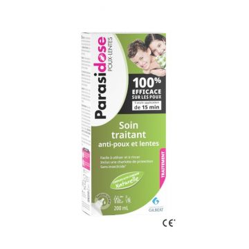 Lotiune tratament pentru paduchi si lindini, 200ml + Casca, Parasidose Express