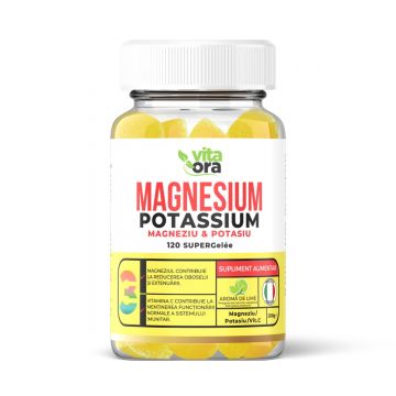 Magnesium Potassium, 120 jeleuri, Vita Ora