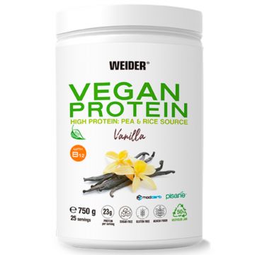 Proteina vegana cu aroma de vanilie, 750g, Weider