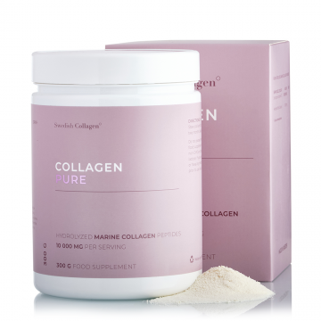 Pulbere de colagen hidrolizat tip 1 si 3 Pure peptide, 300g, Swedish Collagen
