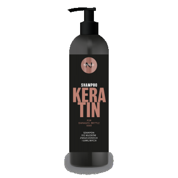 Sampon cu keratina pentru par deteriorat si fragil, 500ml, Natigo