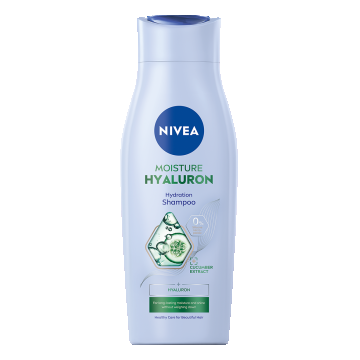 Sampon hidratant pentru femei Moisture Hyaluron, 400ml, Nivea