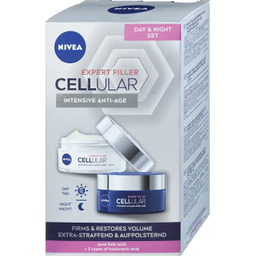 Set rutina anti-rid Cellular Firming Crema de zi 50ml + Crema de noapte 50ml, Nivea