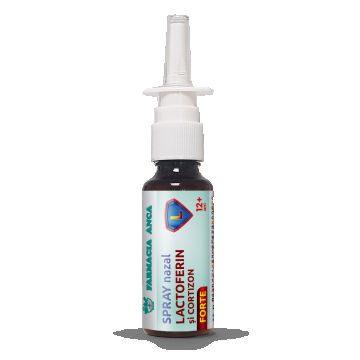 Spray nazal cu Lactoferin - FORTE si CORTIZON 12 ani +
