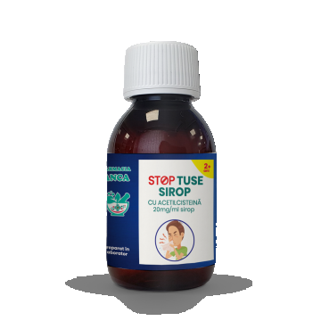 ”STOP” tuse sirop cu ACETILCISTEINĂ 20mg/ml sirop