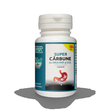 Super Cărbune cu U.E. si Inulină 30 capsule
