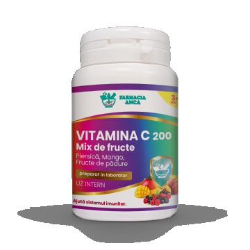 VITAMINA C 200mg MIX DE FRUCTE / 60 comprimate
