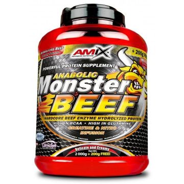 Amix Anabolic Monster BEEF cu 90% proteine, ciocolată. 2200 g