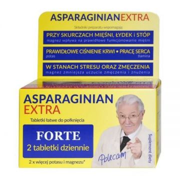 Aspartat de potasiu și magneziu Uniphar Extra 75 comprimate