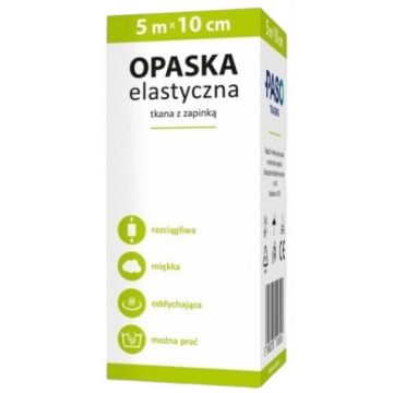 Bandă elastică țesută cu fermoar, 5m x 10cm, 1 buc - Pe termen lung!