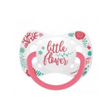 Canpol, Suzetă din silicon, anatomică Wild Nature, peste 18 m 23/287, coral, 1 buc