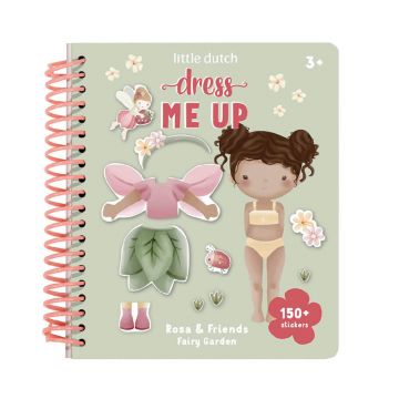 Carte cu activitati pentru copii Fairy Garden, +3 ani, Rosa & Friends, Little Dutch
