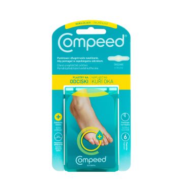 Compeed plasturi hidratanți pentru puncte de presiune, 6 bucăți - Rezistență îndelungată!