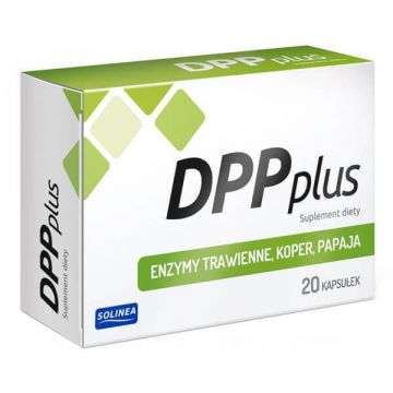 DPP Plus, enzime digestive, mărar, papaya, 20 capsule
