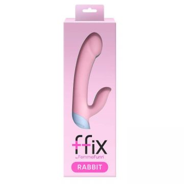 FemmeFunn Ffix Rabbit vibrator iepuraș cu baterie roz, 1 buc