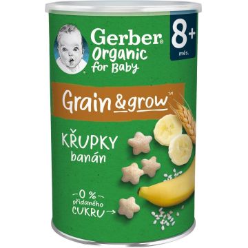 Gerber Organic chipsuri cu banane 35 g