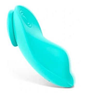 Leaf-RTC Vibrator discret pentru chiloți, controlat de la distanță, cu 9 moduri de vibrație Albastru deschis