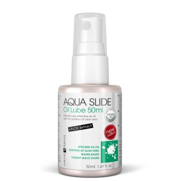 Lovely Lovers Aqua Slide Oil Lube Ulei intim pe bază de apă cu aloe vera, 50ml