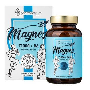 Magneziu T1000 + B6, 60 capsule