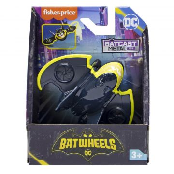 Masinuta metalica Avionul Batwing Batwheels, scara 1:55, +3 ani, Fisher Price