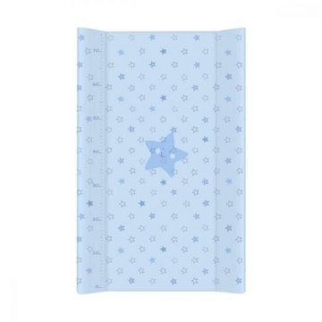 Masuta de infasat cu intaritura si cap deschis, 50x70 cm, Stele albastre, Ceba Baby