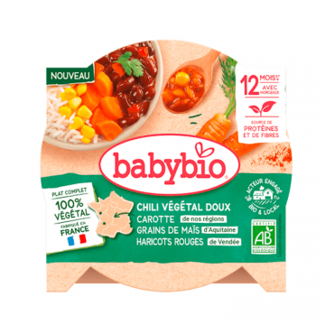 Meniu Bio Chilli cu legume dulci, 12 luni+, 230 g, Babybio