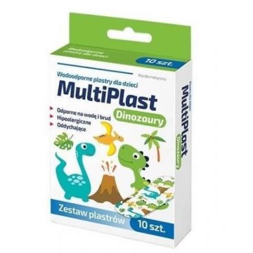 MultiPlast, Dinozauri Tencuieli impermeabile pentru copii, 10 bucăți