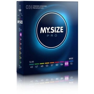 My Size PRO, prezervative 69mm, 3 bucăți