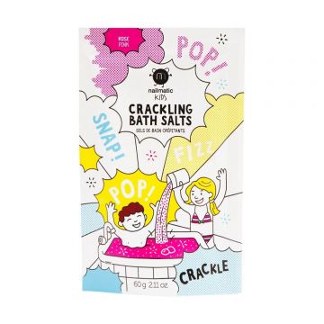 Nailmatic Kids Crackling, sare de baie efervescentă, pentru copii, roz, 60 g