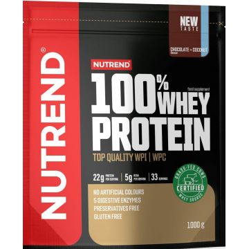 Nutrend 100% Proteină din zer Ciocolată / nucă de cocos 1000 g