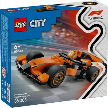 Pilot F1 cu masina de curse McLaren, 60442, + 6 ani, Lego