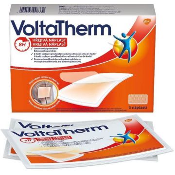 Plasture de încălzire VoltaTherm pentru ameliorarea durerilor de spate 5 buc