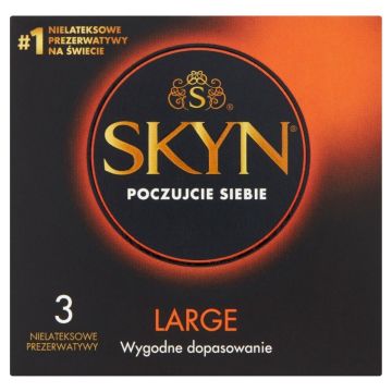 Prezervative Unimil Skyn Large fără latex, 3 bucăți