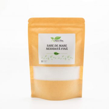 Sare de mare neiodata fina, 500 g, Natura Plus