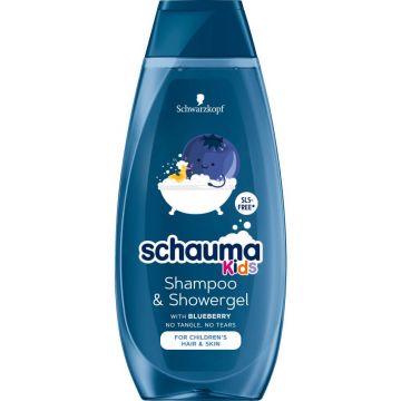 Schauma Kids Șampon și duș el cu extract de afine, 400ml